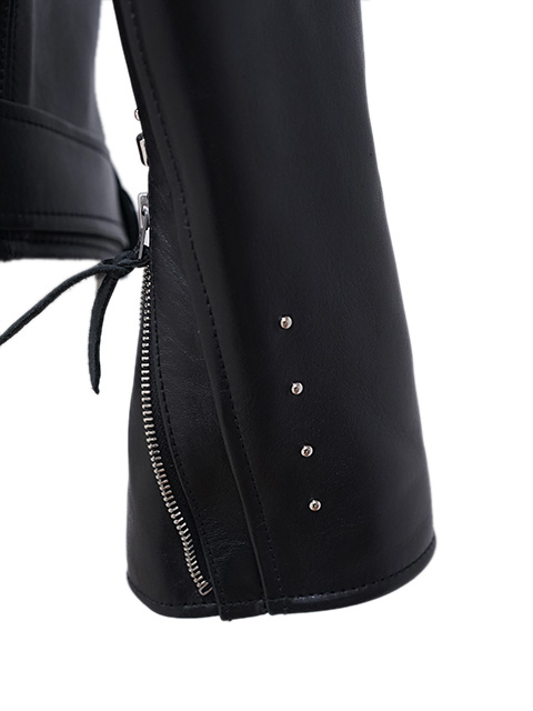 画像12: 【 Y'2 LEATHER（ワイツーレザー） 】　ECO HORSE 1930'S DOUBLE MOTORCYCLE JACKET [ Eco Horse (馬革) ] [ BLACK ]