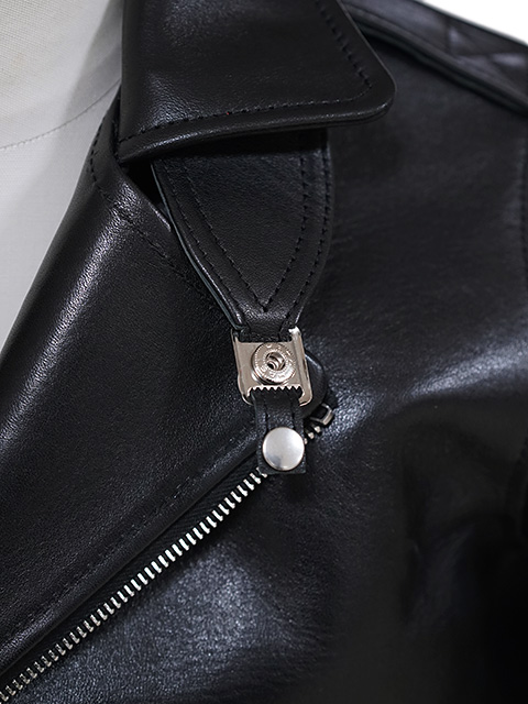 画像14: 【 Y'2 LEATHER（ワイツーレザー） 】　ECO HORSE 1930'S DOUBLE MOTORCYCLE JACKET [ Eco Horse (馬革) ] [ BLACK ]