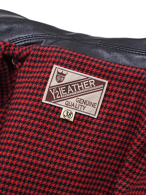 画像17: 【 Y'2 LEATHER（ワイツーレザー） 】　ECO HORSE 1930'S DOUBLE MOTORCYCLE JACKET [ Eco Horse (馬革) ] [ BLACK ]