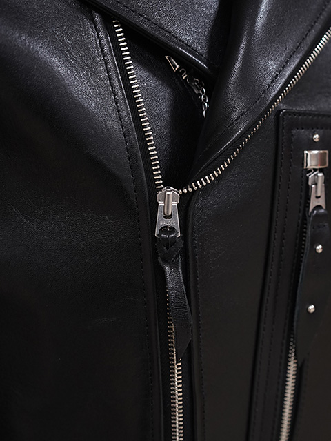 画像8: 【 Y'2 LEATHER（ワイツーレザー） 】　ECO HORSE 1930'S DOUBLE MOTORCYCLE JACKET [ Eco Horse (馬革) ] [ BLACK ]